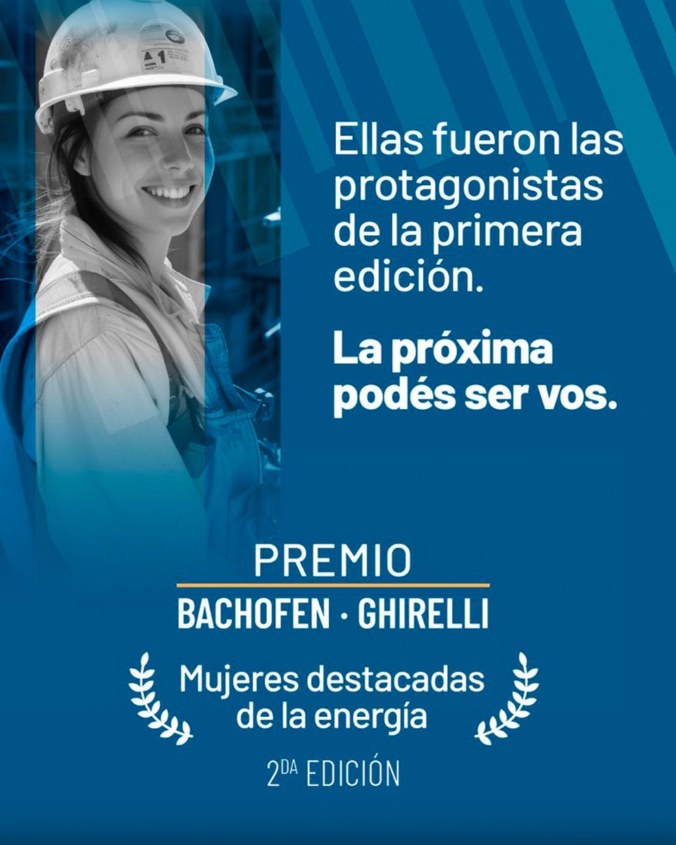adeeraok's tweet photo. En la primera edición del Premio Bachofen-Ghirelli “Mujeres Destacadas de la Energía”, distinguimos a quienes, desde distintos roles y experiencias, impulsaron el desarrollo del sector energético ⚡ https://t.co/qJ4fEMyALh