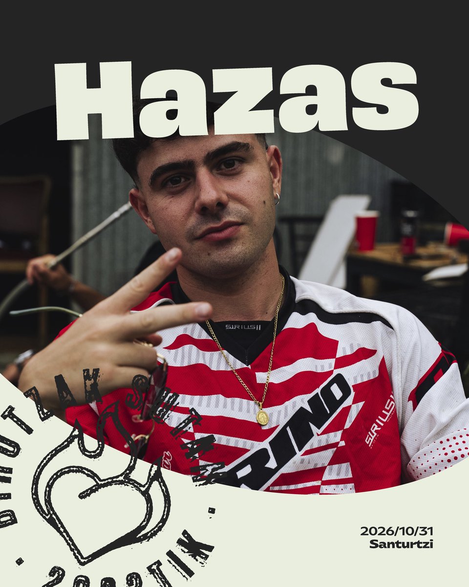 ezkfest's tweet photo. ❤️‍🔥 𝐇𝐀𝐙𝐀𝐒 ❤️‍🔥

Lasartearra Santurtzin izango da urriaren 31n! 

#ezkfest #hazas https://t.co/nK88JolIWj