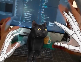 InshallahNeegy's tweet photo. Meta just posted an Ai Cat - 0:11

Name proof from @holonautic CTO @DennysKuhnert - https://t.co/ORyjrkQfDU

"The flying cat"

And it's fucking CAT SZN! Runner https://t.co/5nNbKKM5et