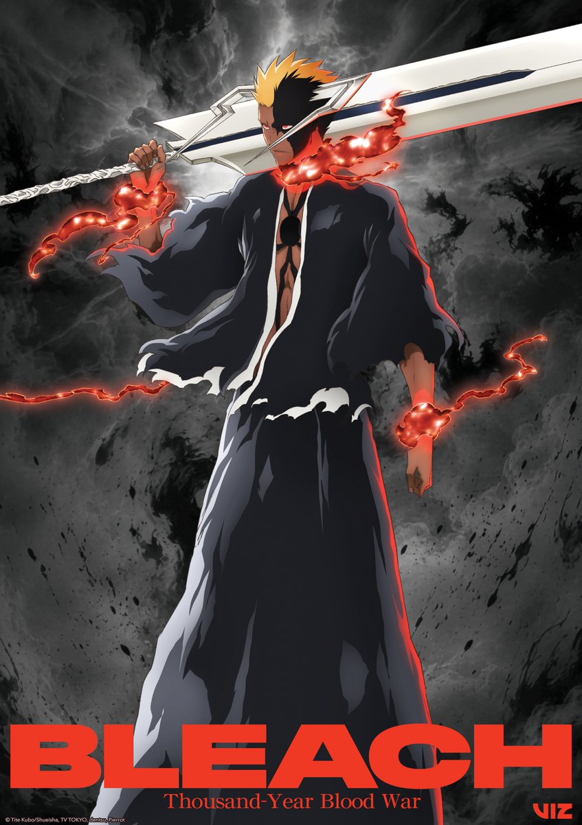 VIZMedia's tweet photo. Blood Chains Ichigo is here🩸⛓️

New visual: BLEACH THE STORIES - Thousand-Year Blood War Arc ⚔️ https://t.co/68yYgQlqvN