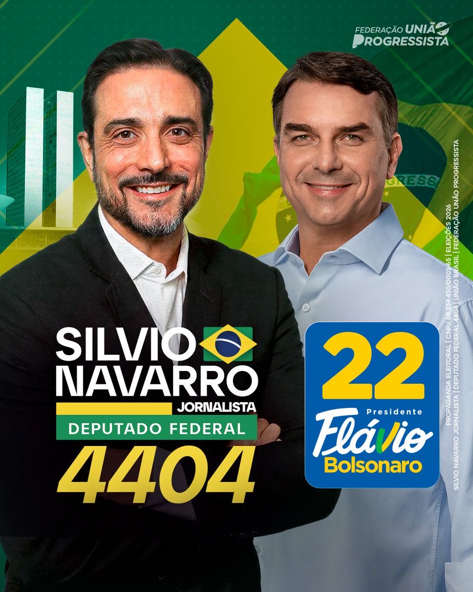 silvionavarro's tweet photo. Material da campanha que importa para o Brasil: eleger Flávio Bolsonaro. ✅ https://t.co/IRXqssC1I1