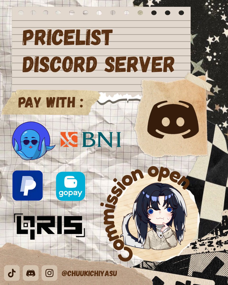 Chuukichiyasu's tweet photo. DISCORD SERVER COMMISSION PRICELIST.

Insta/TikTok/Discord Use : @chuukichiyasu

Under Management Team. Contact person/Customer Service by :
— CS Discord Usr : _zerach.

Priority : Aesthetics + Well arranged/Organized Rooms and ect (Outer and Internal) https://t.co/0DpWfkta6W