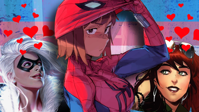 BrigitteEmpire's tweet photo. Petra Parker mania is sweeping the internet. The world loves trans woman Spidey. But why? the Spider-Man mythos really lends itself to a queer, specifically trans, reading of the character, sometimes to such a degree that it's hard to read it any other way! (link below) https://t.co/nBzTcLUaJl