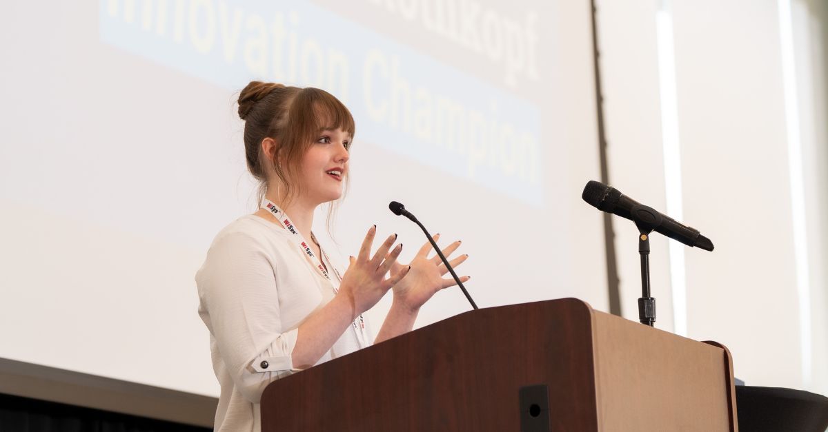 wisystto's tweet photo. Congratulations to @uwplatteville student Faith Rothkopf, winner of the Student Poster Showcase at last month’s WiSys SPARK Symposium! Learn more about her research: https://t.co/BQnOIfDjWc #WiSysSPARK https://t.co/U8F8rXlAHg