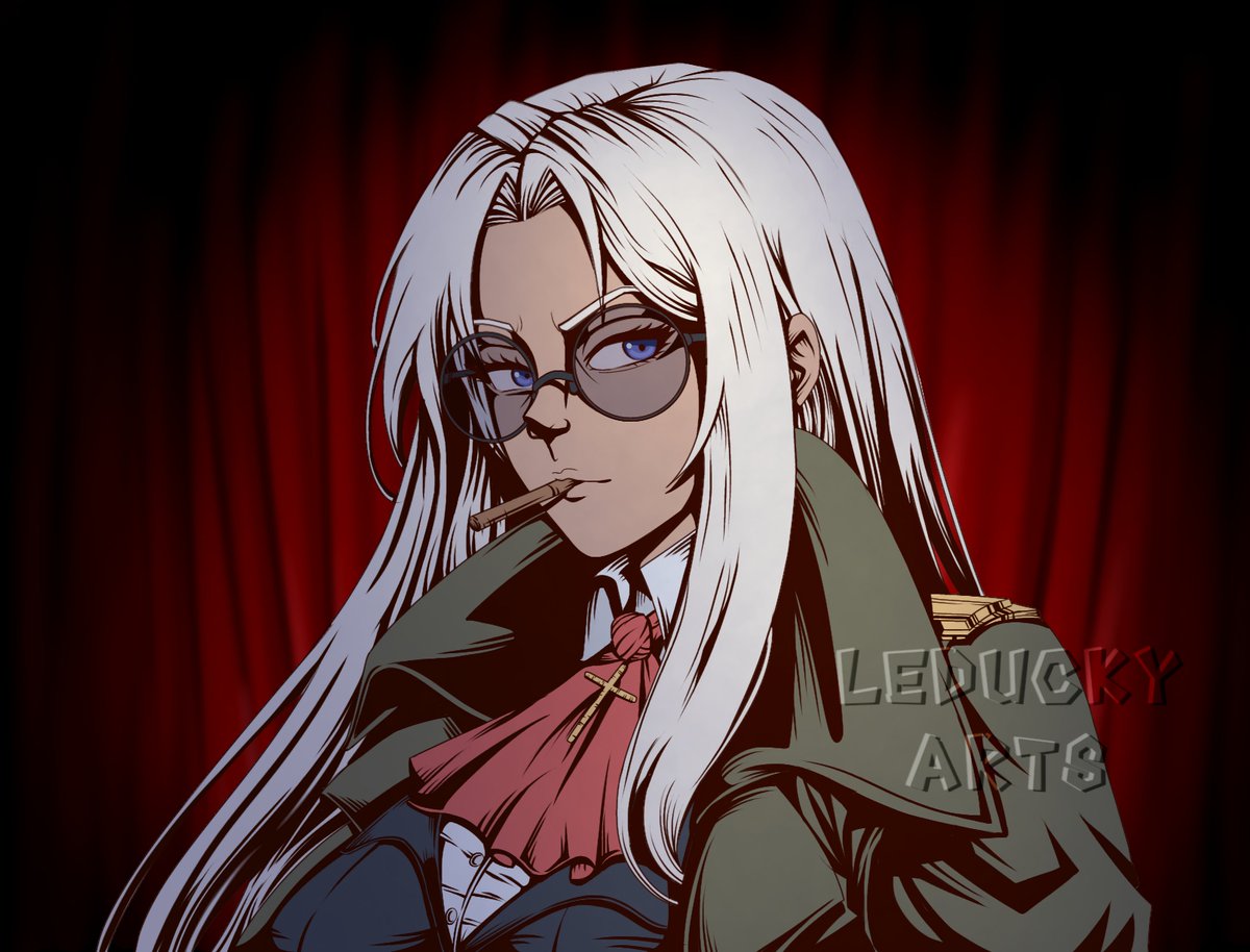 Leducky_arts's tweet photo. Sir Integra Fairbrook Wingates Hellsing
minha deusa.
Tentando um novo estilo de arte com flat colore e sombras mais pesadas igual uma HQ.
#hellsing #integra #anime #digitalart #digitalpaint #illustration #drawing #sketch #comic #artstyle #goth #dark https://t.co/OOPuspJX0Q