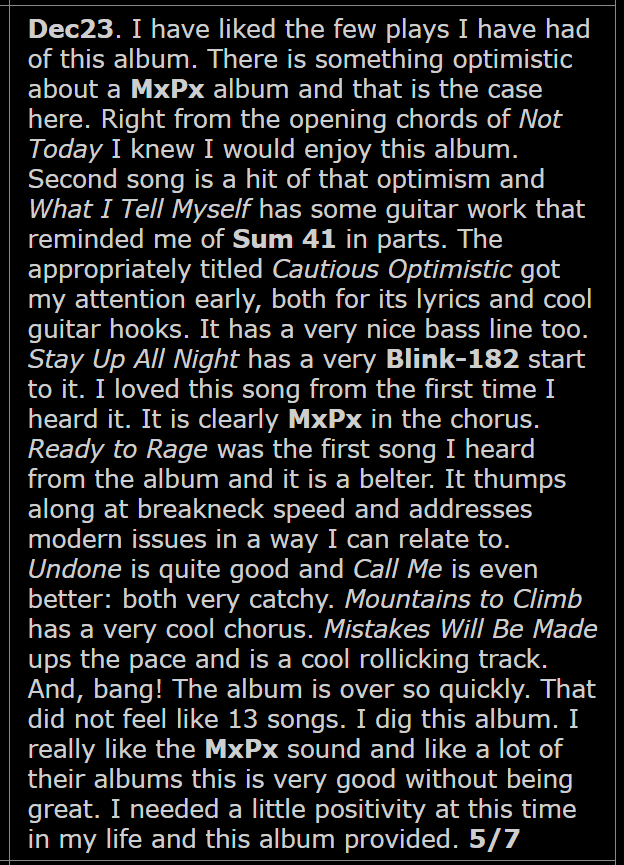 7RockLists's tweet photo. @gigsintoon @mxpx Cool album. I liked it too.
#FindAWayHome - MxPx https://t.co/eWiG4w00Gj
