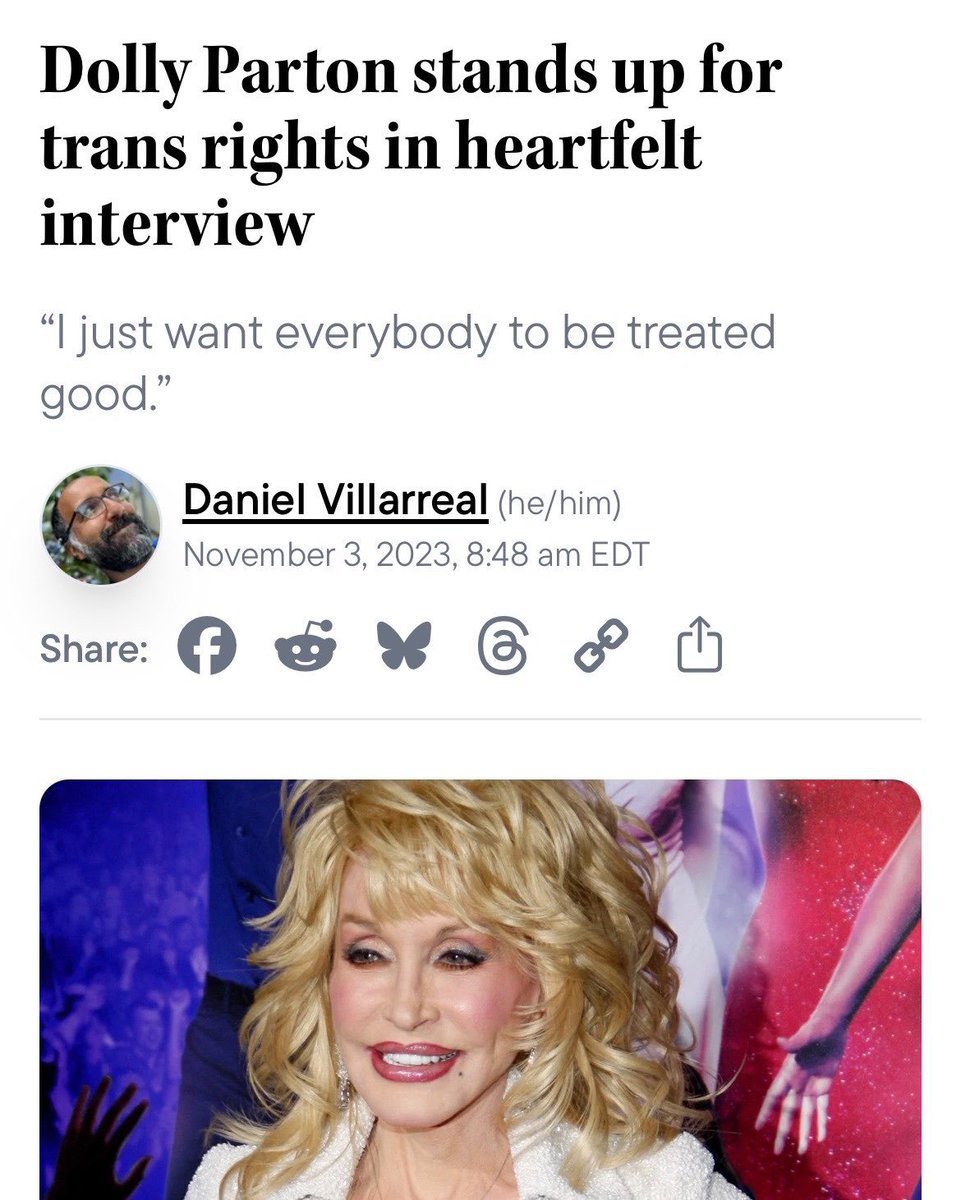 HomieSkies's tweet photo. You keep Her name out of Your disgusting, dirty, shitter moldy ass mouth.

You WISH You were at least 1% the incredible, beautiful, talented Woman that Dolly Parton was. https://t.co/C46PAAnwCD