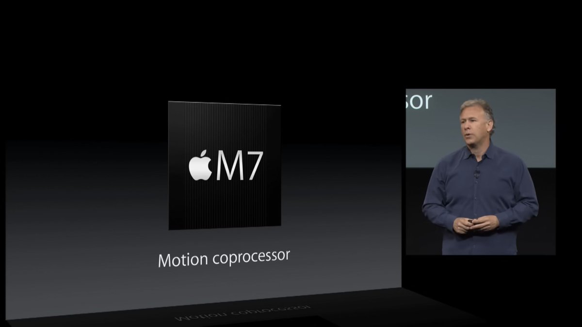 Krgn1002's tweet photo. Apple M6 chipが発表されたことで、発表済の「M7（モーションコプロセッサ）」との名前被りまでまた一歩近づく。 https://t.co/vGuSpc8HxD