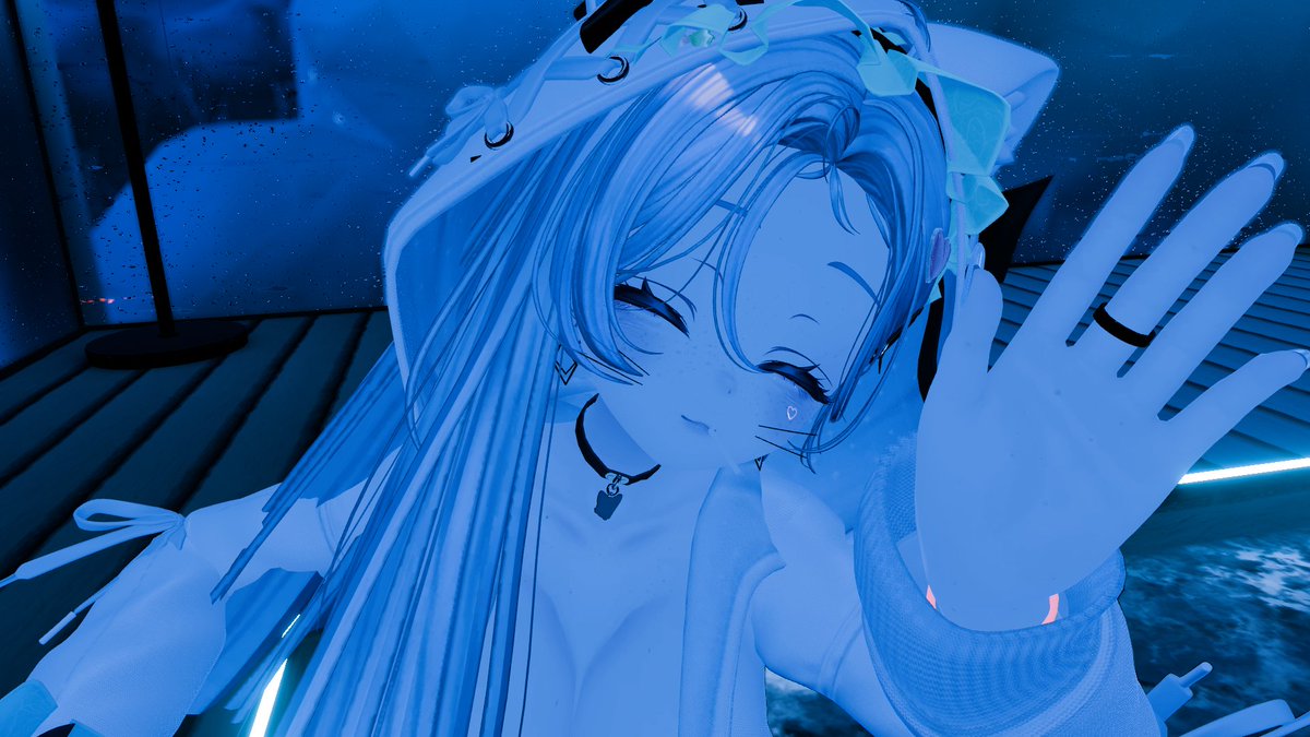juniax_xd's tweet photo. Hey there !!! I’m taking a dip here right at the end of the summer holidays. It feels good here I feel better #vrchat #airi #gamevr #swimmingpool #cutesmile https://t.co/RT7TUUFhEL