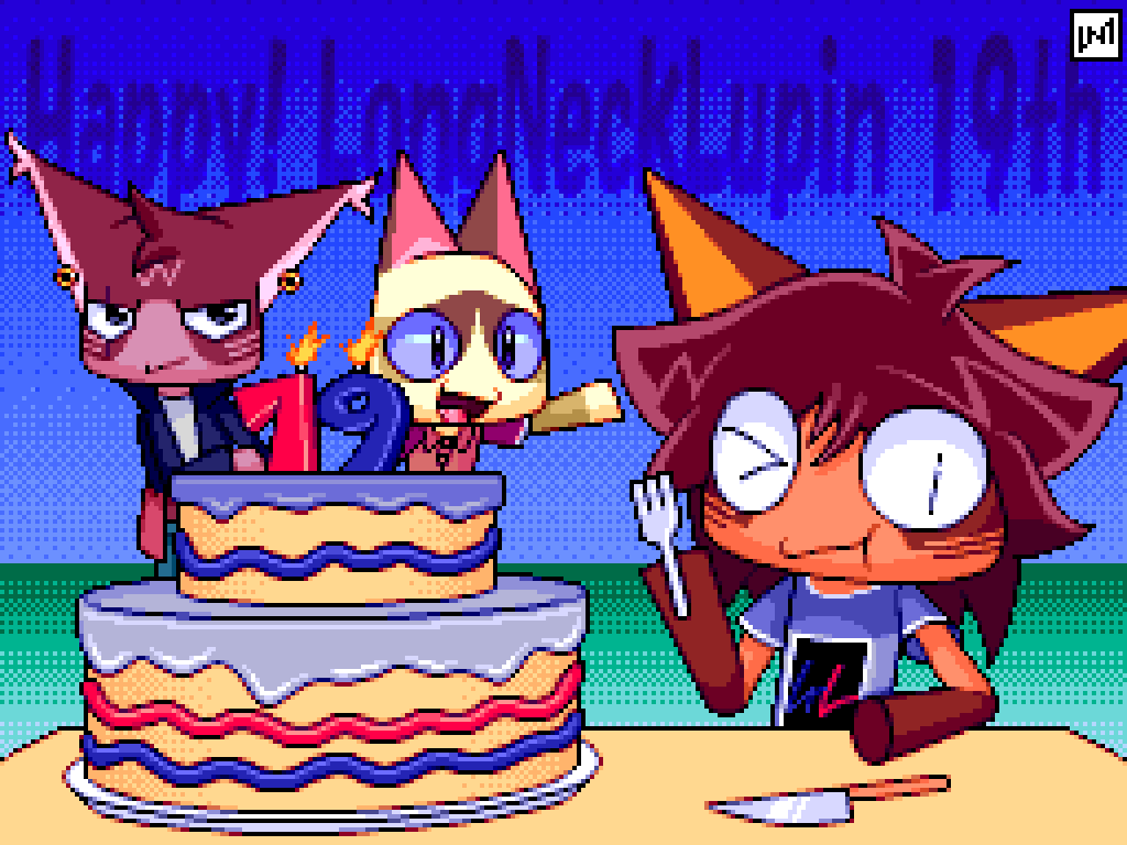 TheLNLupin's tweet photo. i've already passed my first god damn year of adulthood, shit's insane i tell ya, im proud of all! #LNLArt https://t.co/cK8Yy5PvEe
