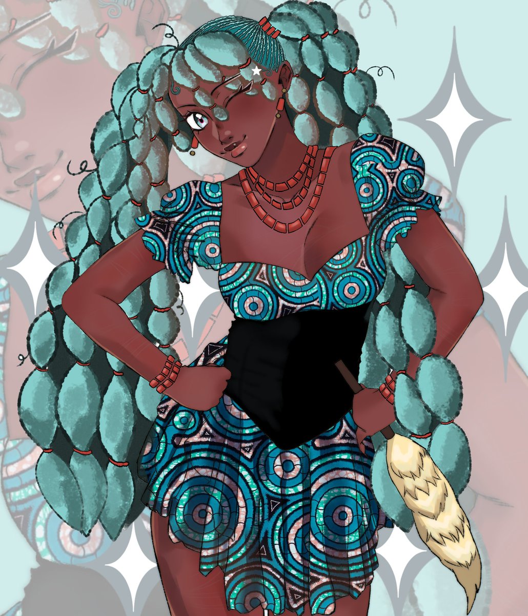_Uzzzy's tweet photo. Done!!🫡 Nigerian Miku🇳🇬 Igbo girl edition!!🩵 #54Mikus https://t.co/Q2GZeMY6oa
