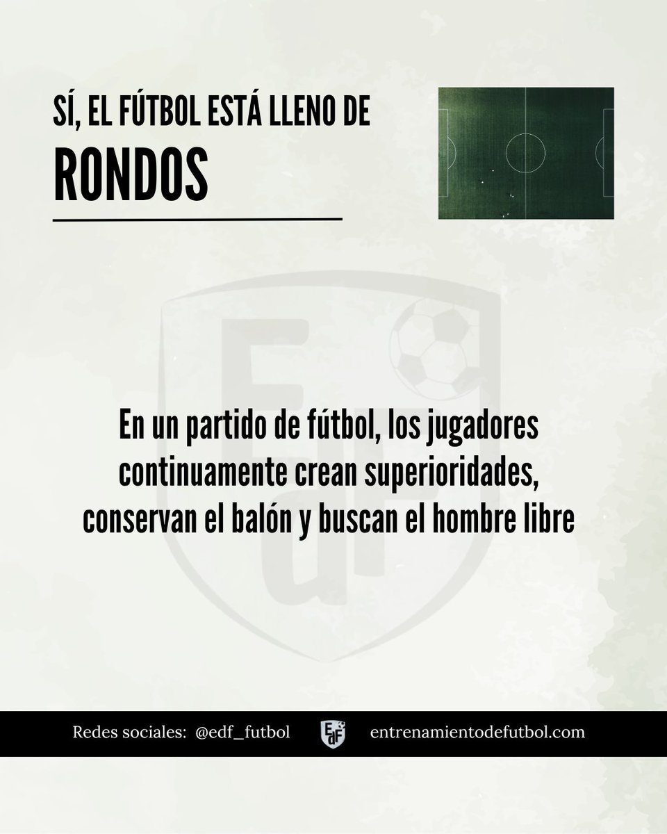 EDF_futbol's tweet photo. ➡️ Los RONDOS, ¿funcionan en fútbol base? https://t.co/zesKtubggS