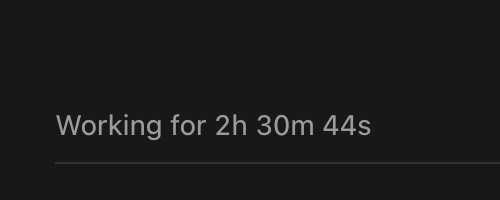 HarshChavd1a's tweet photo. A simple PR Review runs for 2.5 hr in codex - peak over engineering😭 https://t.co/jlJQj7017H