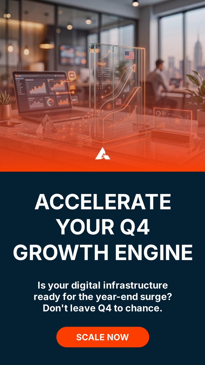 AlphaDigitalinv's tweet photo. 🚀 Accelerate Your Q4 Growth

Is your digital infrastructure ready for the year-end surge? Scale smarter, strengthen your digital strategy, and turn increased demand into measurable growth.

#Q4Growth #DigitalMarketing #DigitalStrategy #GrowthMarketing #AlphaDigital https://t.co/FnQnK42WbG
