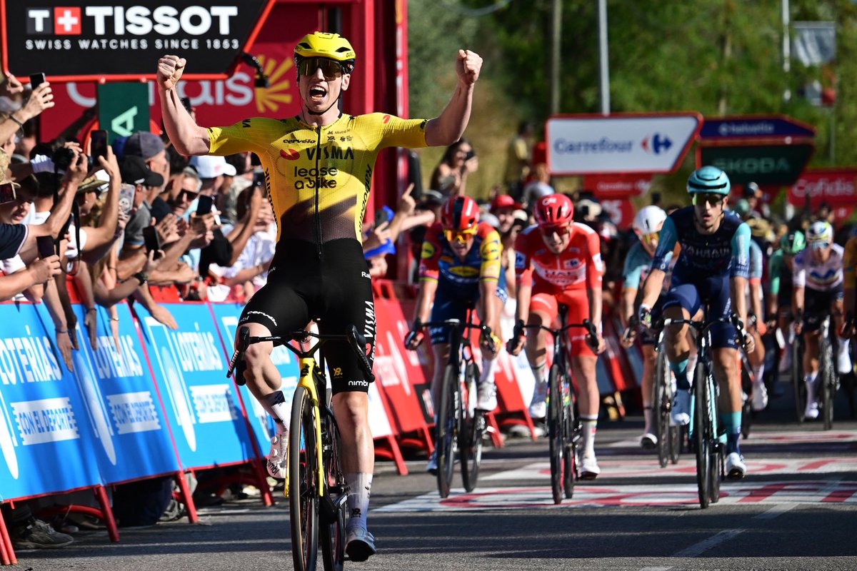 SDemely's tweet photo. Vuelta a España - Stage 5
⭐️⭐️⭐️⭐️⭐️ Brennan
⭐️⭐️⭐️⭐️ Pedersen, van Aert
⭐️⭐️⭐️ Aular, Laurance, Groves
⭐️⭐️ Turner, Miquel, Meeus, De Schuyteneer
⭐️ Dainese, Coquard, Fisher-Black, Hofstetter, Brustenga

🃏Gonzalez

#LaVuelta26 https://t.co/P2OO9wFsQm