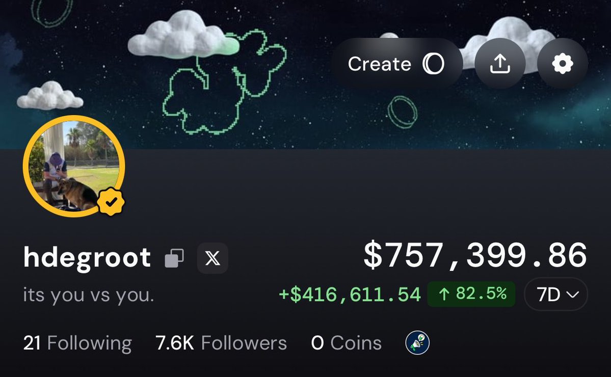 hdegroott's tweet photo. Thank you for 7.6k followers on the @Pumpfun App. 

Closing in on the 10k mark. 

Let’s win forever. https://t.co/yP6Ve84IX9