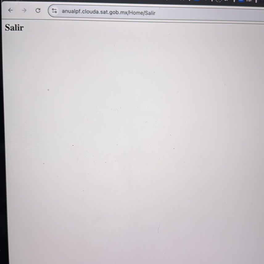 uberfrank's tweet photo. @GobiernoMX el portal del SAT no deja ingresar. Te sale una pantalla con la palabra “Salir”… https://t.co/v9m99b0WOt