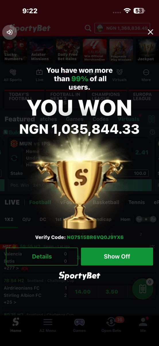 Tips_AFC's tweet photo. BOOOOOOOOOM 

N1,368,000 in the bag

✅✅✅✅✅✅✅✅✅✅✅✅✅✅✅✅✅✅✅✅✅✅✅✅✅✅✅✅✅✅✅✅✅✅✅✅✅✅✅✅✅✅✅✅✅

131 odds ✅✅✅

59 odds ✅✅✅

Drop your winning tickets. 

God is great https://t.co/7XmhVYTbh9