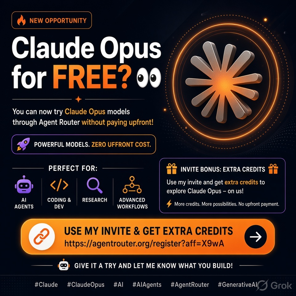 RohanSingh1024's tweet photo. Get Claude Opus 4.8, Opus 5, DeepSeek V4 pro and Gpt 5.6 Sol models for FREE

Use my invite link - https://t.co/RtPCfc75eA https://t.co/Gk6Fusl38t