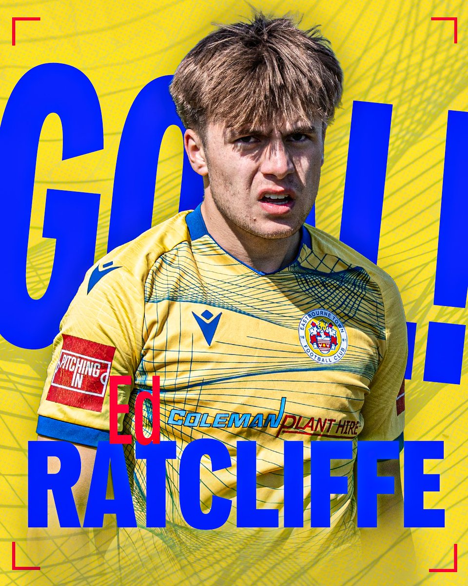 eastbournetfc's tweet photo. BRACE FOR RATCLIFFE!!!

What a performance! 🤩🤩

🟡5-0⚪️ [90'+1'] #UpTheTown🟡🔵 https://t.co/63VZV0T8Ma