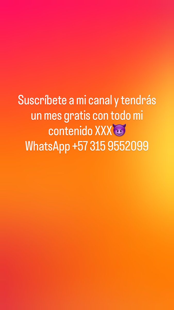 JhoneSarayy's tweet photo. Suscríbete y obtendrás regalitos🫠
Disfruta de mis videos xxx📲 

Tengo todo el material para sacar tu lechita rica escríbeme📲 +57 315 9552099 https://t.co/0p7fkxJ48l