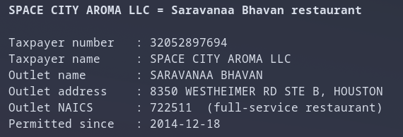 desitechsuppoat's tweet photo. Houston, we have a problem.
The problem:   A FUCKING INDIAN RESTAURANT HAS NO ENTITLEMENT TO USE THE H-1B VISA PROGRAM AT ALL FOR ANY REASON WHATSOEVER

I CONFIRMED YOUR GODDAM ASS WITH TEXAS COMPTROLLER RECORDS

REPORTING YOUR BUTT TO @USCIS TODAY https://t.co/qMDhjv5g1N