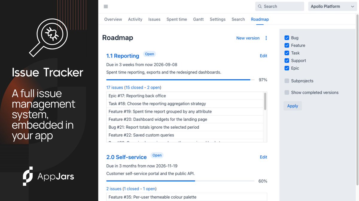 AppJarsModules's tweet photo. A glimpse of AI Support, Data Query and Issue Tracker: https://t.co/Roi5qAlGEu