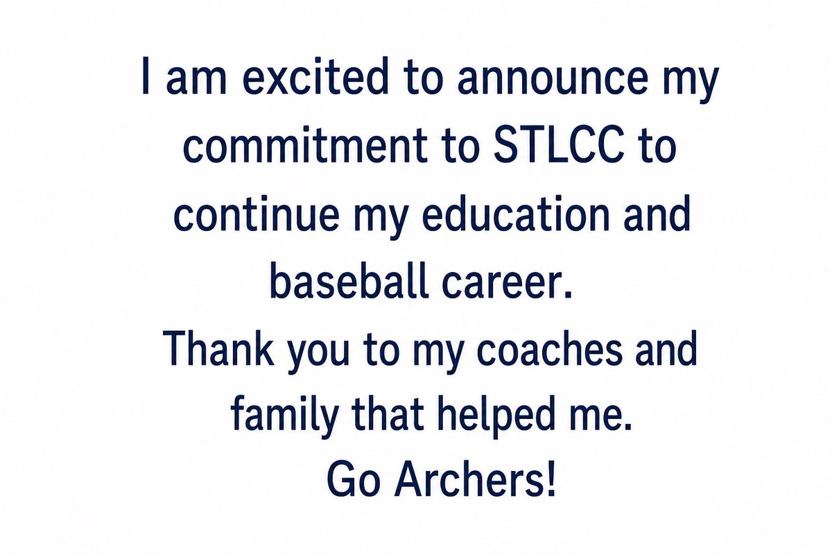 BenCombs's tweet photo. COMMITTED!
@mike_callihan @LUSOBaseball @STLCC_Baseball https://t.co/50MZLU0y0j