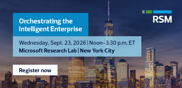 smshinners's tweet photo. AI is evolving from assistance to orchestration. Join RSM and Microsoft on Sept. 23 to explore how connected business applications, Copilot and AI agents can transform operations, project delivery, finance and customer engagement. https://t.co/PRWfLdGowp https://t.co/F1J0N5eihm