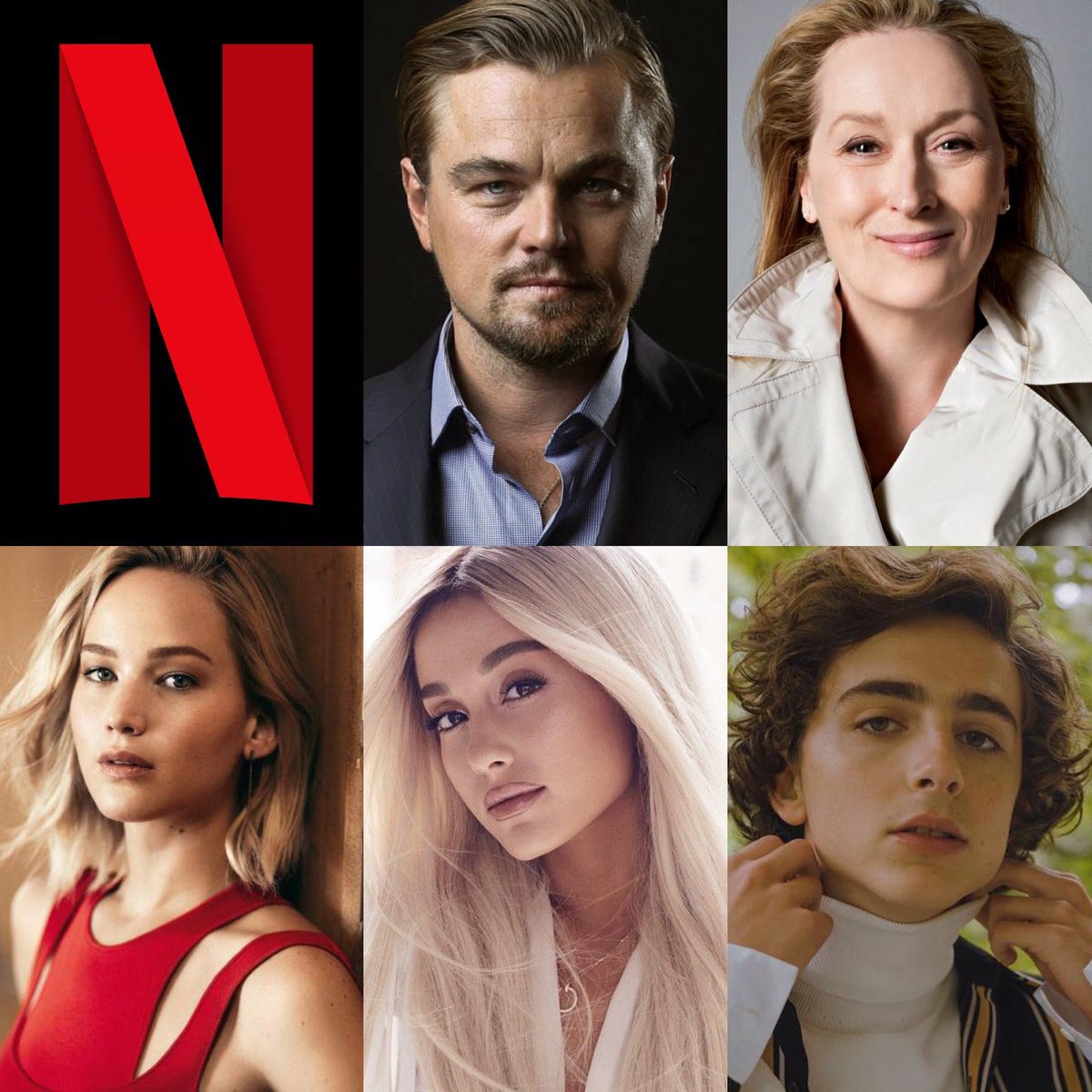 TeenaMZ_'s tweet photo. Woody Allen’s next film has been acquired by Netflix, and is set to begin filming in October. The cast is rumored to include Leonardo DiCaprio, Meryl Streep, Jennifer Lawrence, Ariana Grande, and Timothee Chalamet.

(via: @THR) https://t.co/LJVlRJ5f8b