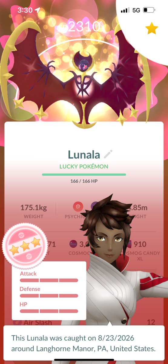 AceXinjiePvP_'s tweet photo. OMG!!!!!! I JUST SHUNDO LUCKY LUNALA 
Thank you @Richja223 https://t.co/WWXOXMn1no