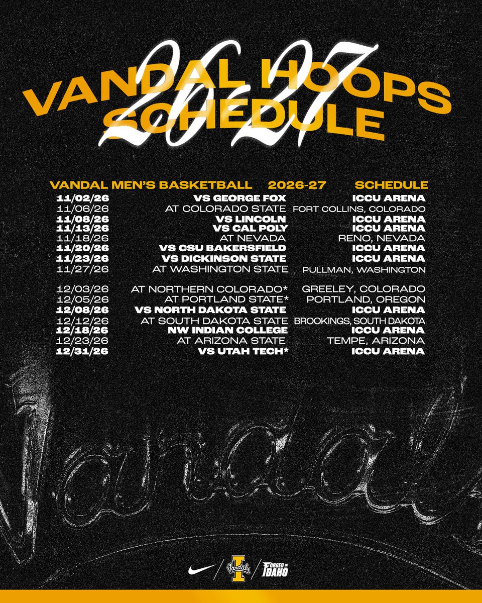 VandalHoops's tweet photo. Introducing our 2026-27 schedule. 

Learn all about it at the link in our bio ✌️ https://t.co/XNmuMAqzhQ