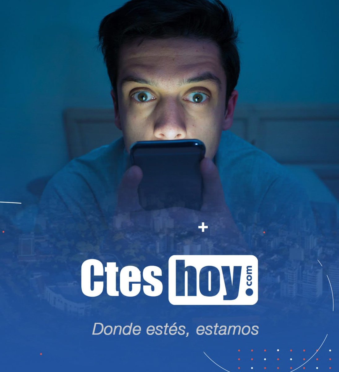 CorrientesHoy's tweet photo. 📲 Seguinos en nuestras redes sociales 👇

🔵 Facebook: https://t.co/nQ6vHFxEsC

🔵 Instagram: https://t.co/ZGzuV9lPpw

#CorrientesHoy #Noticias #Informate #Periodismo #Actualidad #UltimoMomento https://t.co/PK3Rlod6Zq