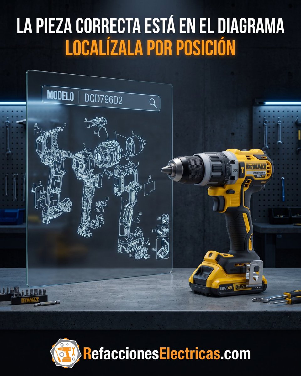 RefaElectrica's tweet photo. La pieza correcta está en el diagrama.

Identifica tu herramienta por modelo y localiza la refacción que necesitas utilizando su número de posición.

Una forma más precisa de encontrar la pieza antes de realizar tu pedido.

Consulta los diagramas en https://t.co/0QtJvj8JXQ https://t.co/KWsGrsqA2H