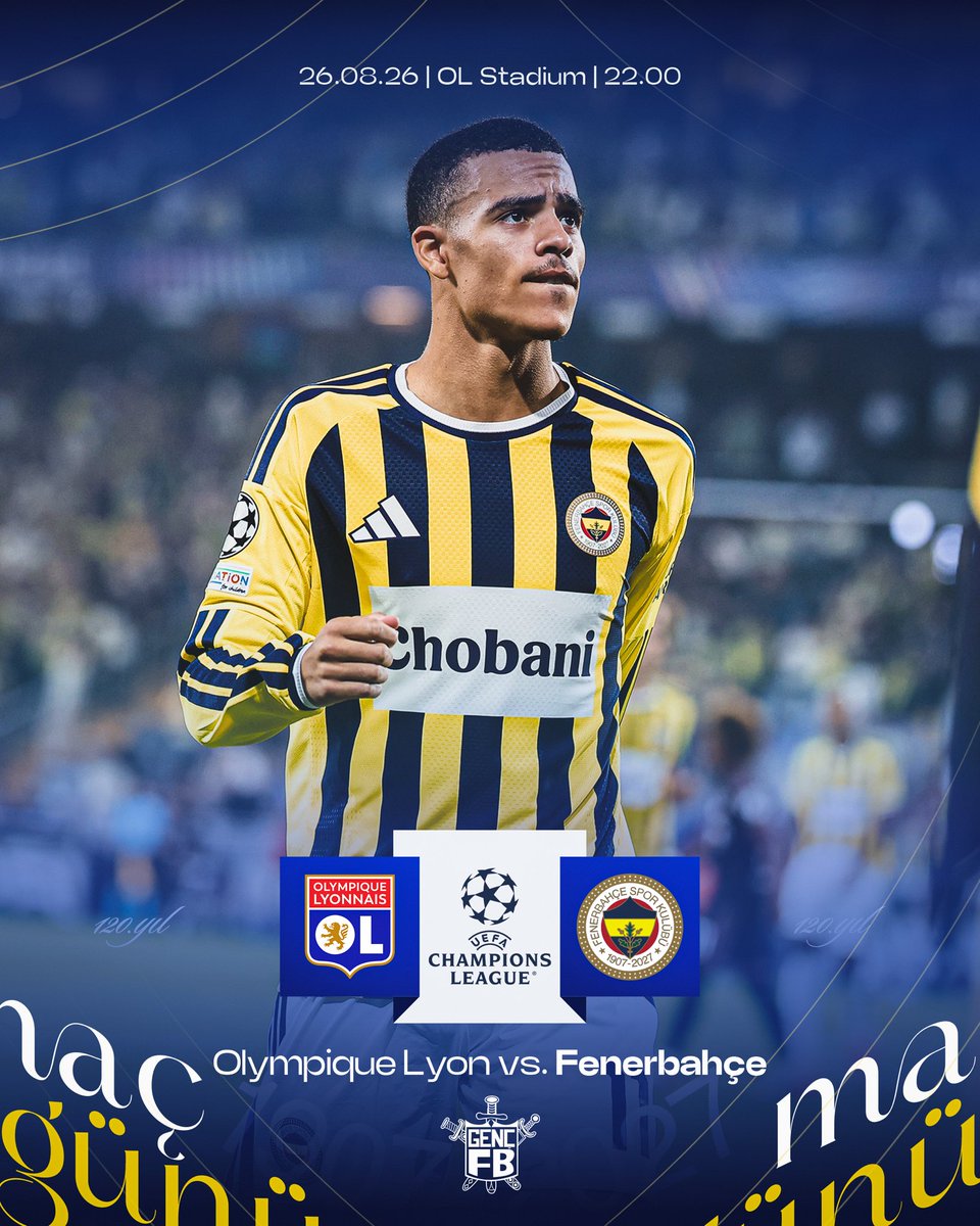 gencfborg's tweet photo. 🔥 #FenerinMaçıVar
🏆 UEFA Şampiyonlar Ligi Play-Off Turu 
🆚 Olympique Lyonnais 
⏱️ 22.00 
🏟️ OL Stadyumu
📲 #KoyYüreğini https://t.co/DlTqxIld4b