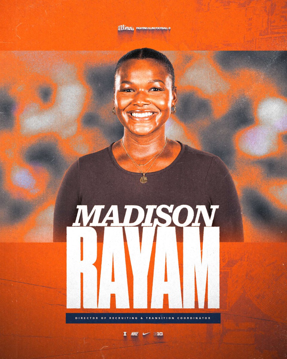 IlliniFootball's tweet photo. Welcome to the FamILLy, Madison Rayam Director of Recruiting &amp; Transition Coordinator 

https://t.co/yzaJO9NGiN https://t.co/GzNdVodX9y