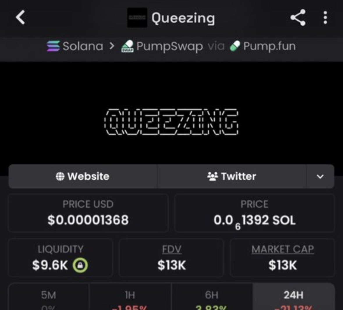 DegenFlow_'s tweet photo. 13k to $QUEEZINGC

CA: 6ybRJGfWpArsP5bWDmUcrqakiSeUR8P581C8H9CUpump

Keeping an eye on this one.

#Solana #SolanaMemecoins #Memecoin https://t.co/R1PzLFOezJ