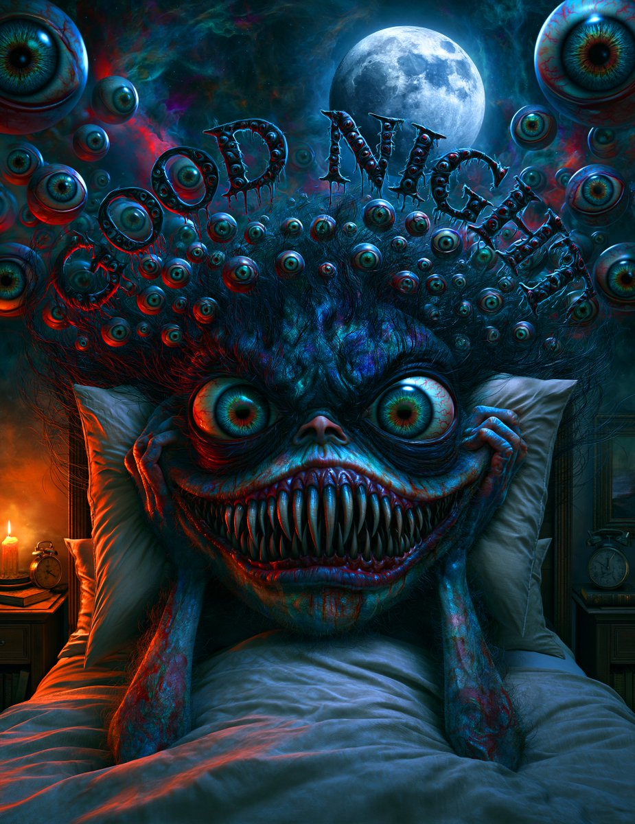 StaticWound_Leo's tweet photo. Sweet nightmares! Don't forget to lock your eyes in tight tonight. 👁️🛌✨

See ya tomorrow! https://t.co/vyc7k02Jo2