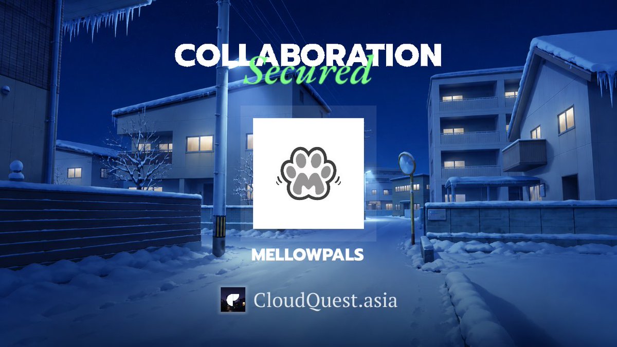 CloudQuestID's tweet photo. 𝗖𝗹𝗼𝘂𝗱𝗤𝘂𝗲𝘀𝘁𝗜𝗗 𝘅 @MellowPals

Kami merasa senang dapat berkolaborasi untuk menghadirkan peluang baru bagi komunitas kami.

Kami telah mengamankan posisi GTD untuk komunitas.

Segera ambil kesempatan Kalian!
https://t.co/6p4KrwryIt https://t.co/ayarQo7bZw