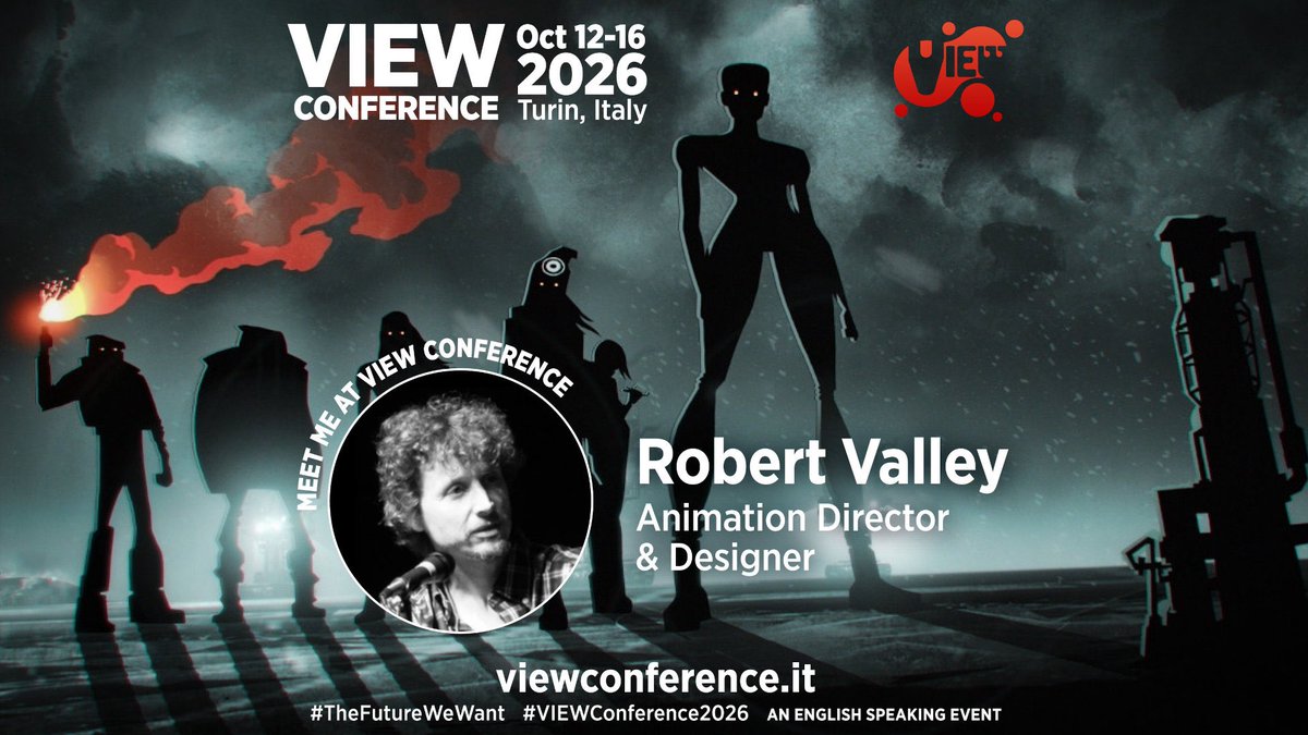 ViewConference's tweet photo. Director & Designer, @massiveswerve, has joined @view_conference’s lineup.
Join us!
https://t.co/rMW7idchW3
#viewconference 12-16 Oct, Turin, Italy
#robertvalley #animation #vfx #art #film #filmmaking #conceptart #previs #games #cinema #cgi #realtime #vr #ar #xr #mr https://t.co/cMjHnKuJH1