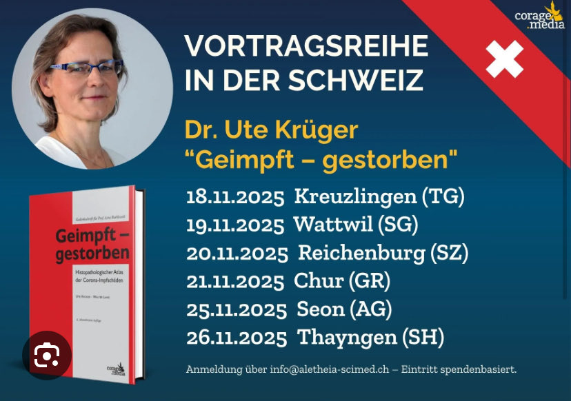 ChantalStadelm1's tweet photo. Wo bleibt die Aufarbeitung dieses unwissenschaftliche #Impfdesaster @SRF @srfnews ?!

Grundrechte sind keine Zertifikatsrechte für was soll das #Covidgesetz gut sein das man früher stirbt @SRF @srfnews ?!

@RealWsiegrist 
@mass_voll 
 https://t.co/8Rote637oc https://t.co/x6GFKeLzB1