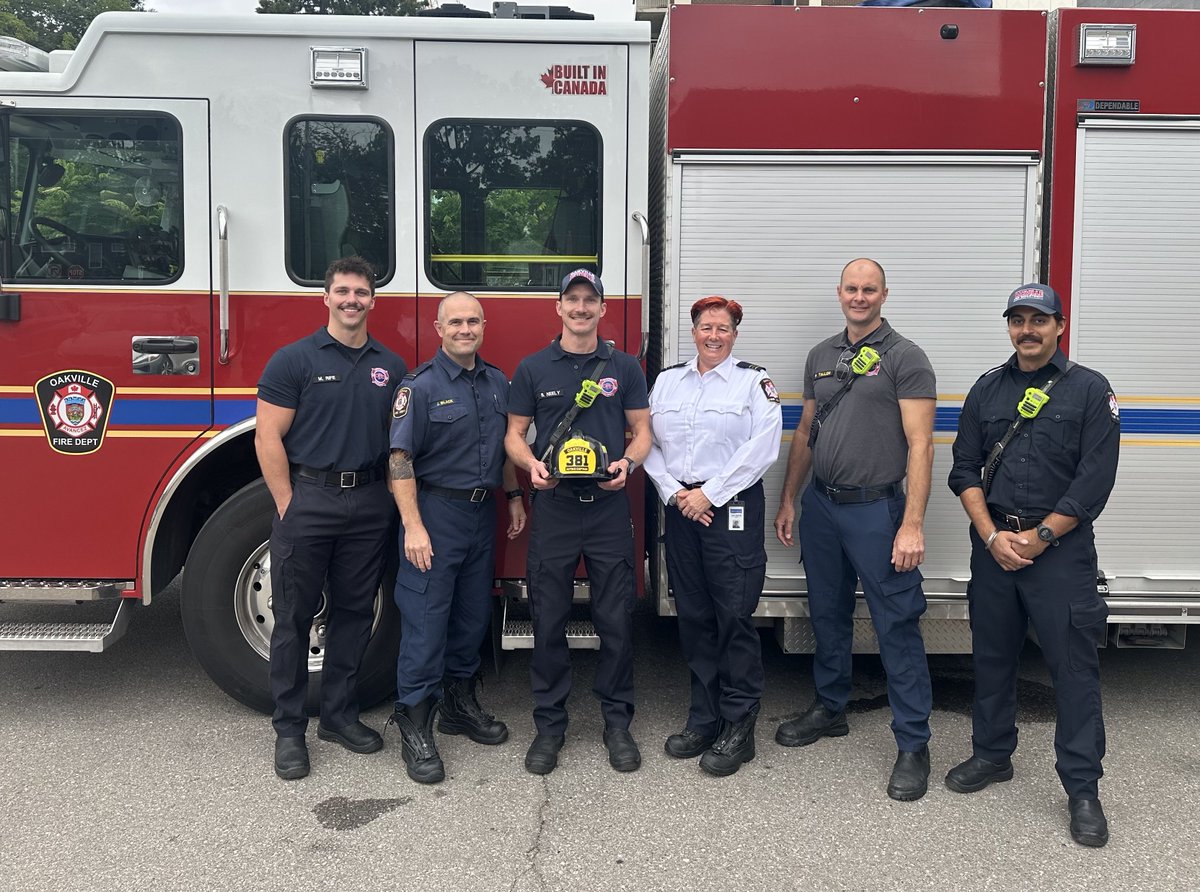 oakvillefire's tweet photo. 🎉 Congratulations to Firefighter Neely on earning his Acting Captain helmet shield!

We’re proud to celebrate this well-deserved achievement alongside @oakvillefire leadership, S207 and Station 3 crews! 🚒 #OFDPride 

@oakvillepffa 
@townofoakville https://t.co/eNigWTHg4m