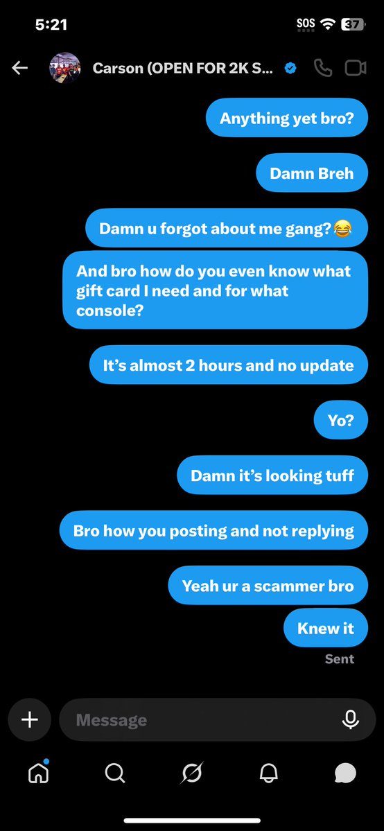KshawnOzuly's tweet photo. @GLIQs is a scammer , don’t buy from him https://t.co/Z0MXjj795t