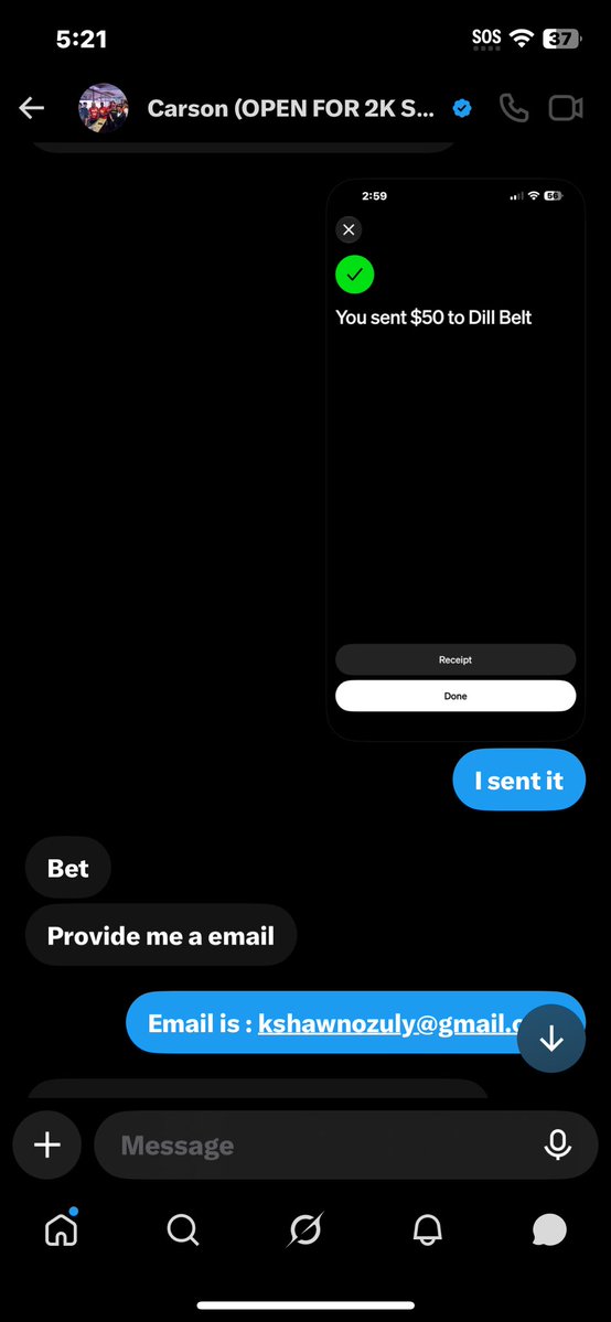 KshawnOzuly's tweet photo. @GLIQs is a scammer , don’t buy from him https://t.co/Z0MXjj795t
