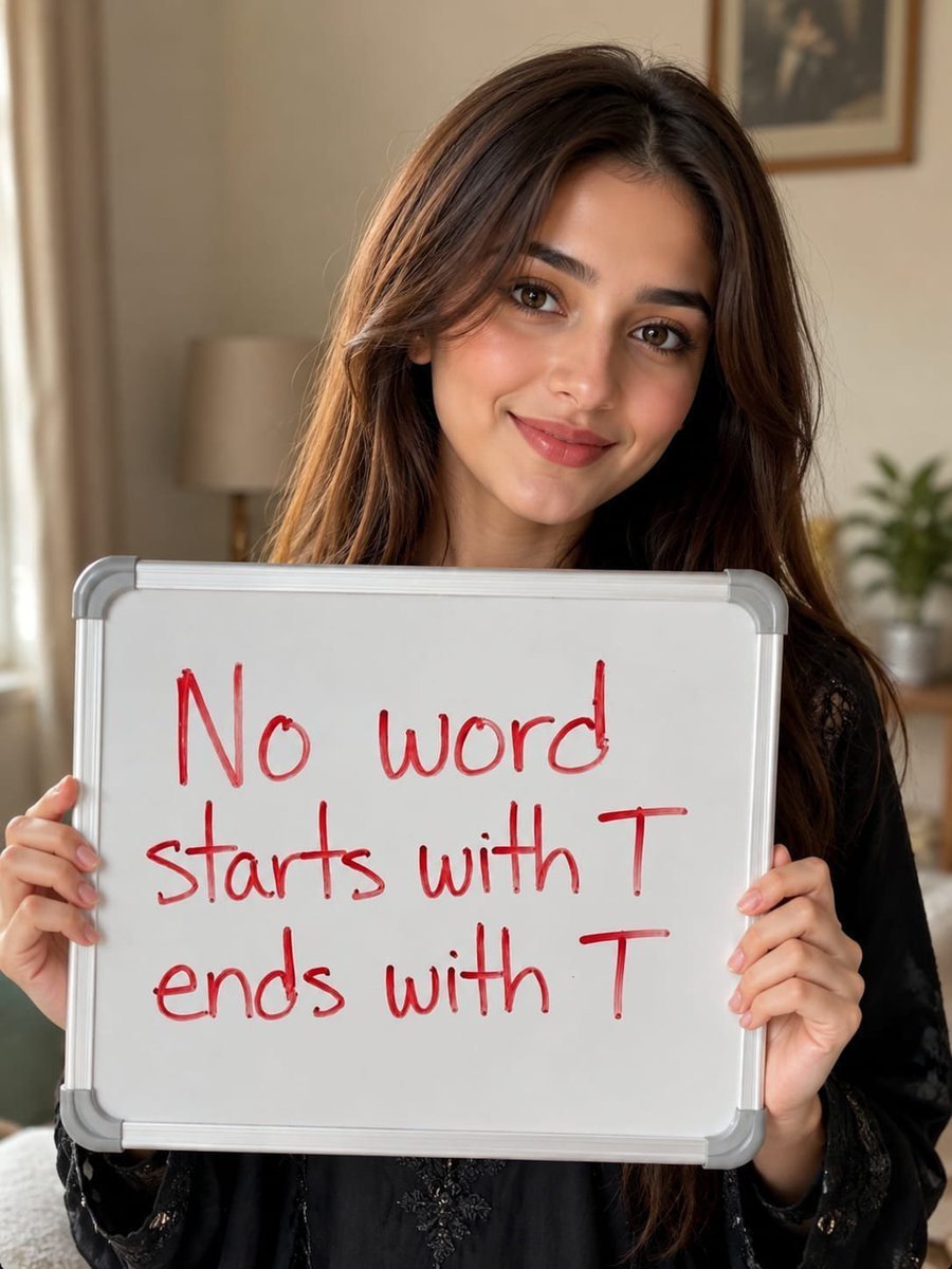 JessicaMari4s's tweet photo. No word starts with T ends with T 

Prove me wrongs??? https://t.co/FOHZwkgBws
