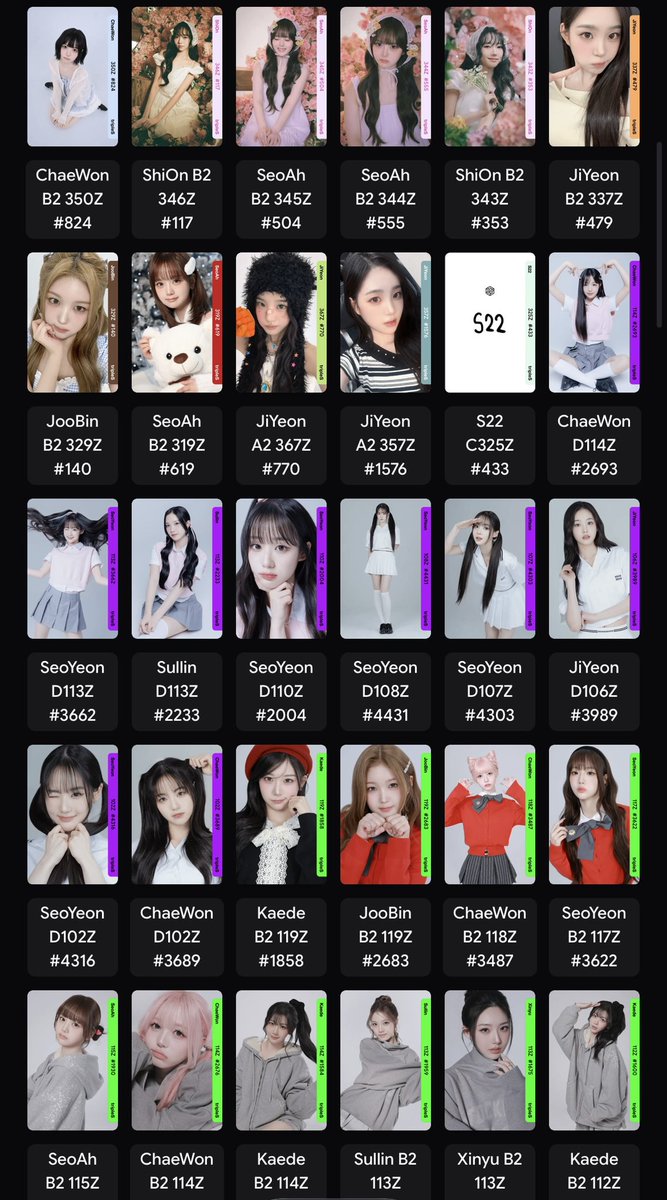 seojnky's tweet photo. WTT tripleS objekt 

HAVE
In pics

WANT

Seoyeon Nien Xinyu offers (might decline, no cc311, no aa fcos)
Any ever/cc fco (ever fco to cc fco only)
Ratio can be discussed 

Dm or comment pls https://t.co/E8f4iaznVv