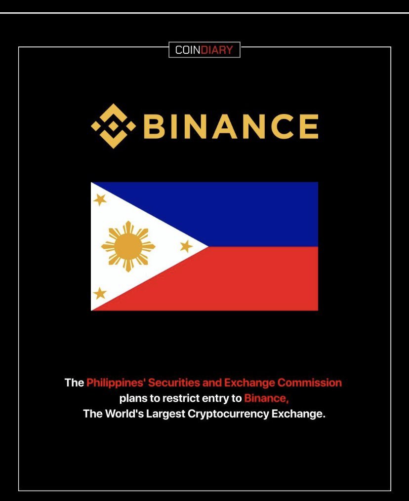 WorldSignal11's tweet photo. 🇵🇭 Philippines SEC is testing Binance-linked crypto services through its regulatory sandbox.

BlockShoals, a local Binance partner, has entered the SEC’s Strategic Sandbox, allowing the regulator to test crypto services in a controlled environment.

But there’s a catch: entering the sandbox does NOT mean Binance has been approved to fully operate in the Philippines.

Still, I think this is an interesting development. After all the regulatory pressure Binance has faced, seeing its local partner enter a regulatory sandbox feels like a positive shift in the regulatory landscape.

If you follow the crypto market, follow me for more updates.
#BTC #ETH