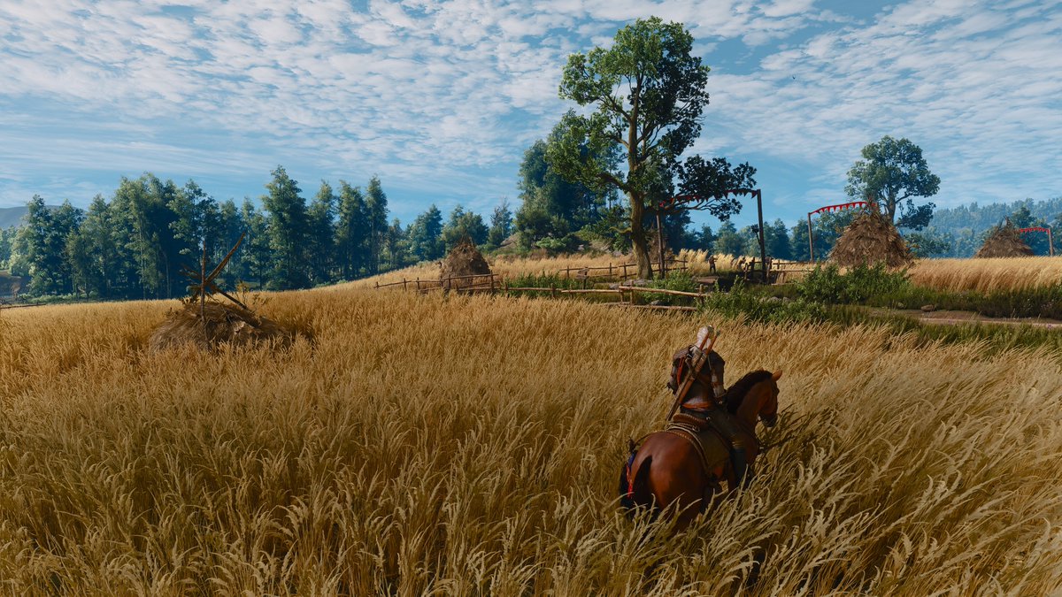 Okami13_'s tweet photo. The Witcher 3 Remastered looks genuinely stunning.

Crazy that they're making this free, gameplay is being completely overhauled as well. https://t.co/4AOLkuSVpY