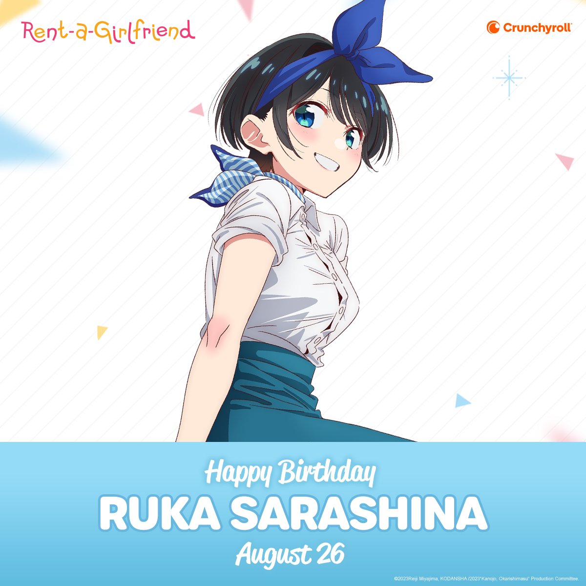 Crunchyroll's tweet photo. Happy Birthday, Ruka! 🎉💙 https://t.co/BMgZwcqa8t