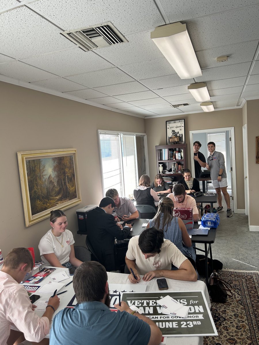 TeamWilsonSC's tweet photo. Team Wilson is fired up in the Upstate! Great night writing postcards and building the grassroots team that will carry us to victory in November. 🇺🇸 https://t.co/ghqnQaB1pV